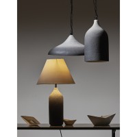Светильник подвесной sustainable collection, D22х39 см, черный/белый