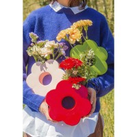 Ваза для цветов daisy, 20 см, красная