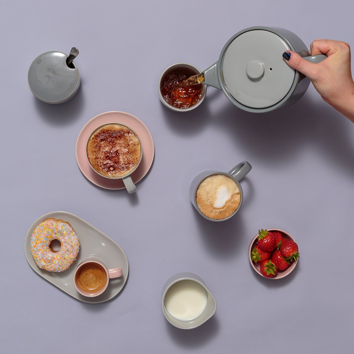 Чашка cafe concept 350 мл темно-серая