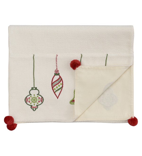 Дорожка с вышивкой christmas decorations из коллекции new year essential, 45х150 см