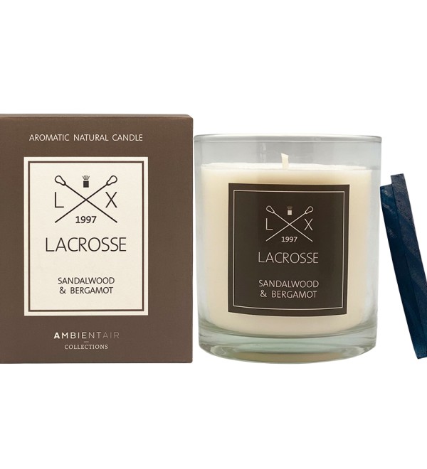 Свеча ароматическая lacrosse, sandalwood&bergamot, 60 ч