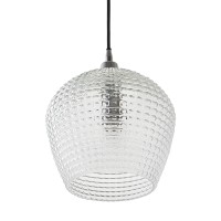 Светильник подвесной aurora, D24 см, прозрачный