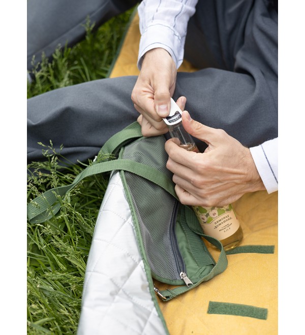 Плед для пикника и отдыха на пляже smart picnic, горчичный