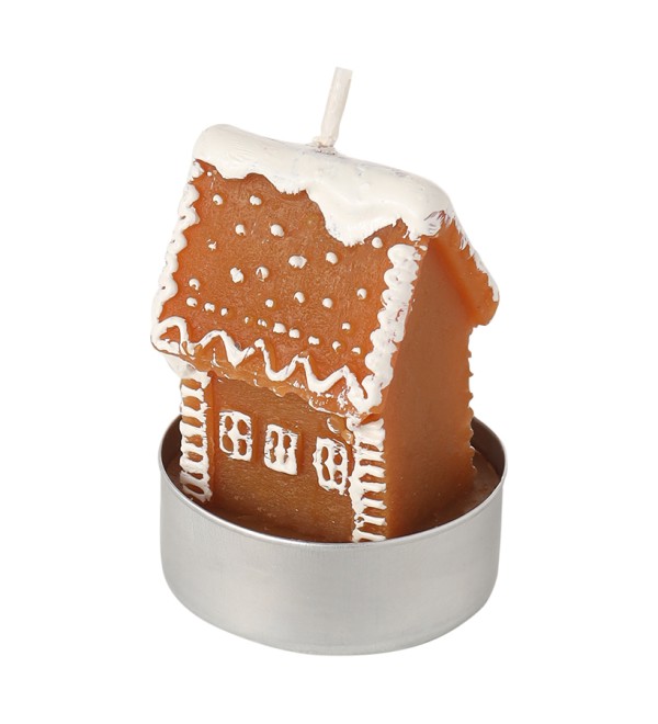 Набор декоративных свечей gingerbread houses из коллекции new year essential, 6 шт.