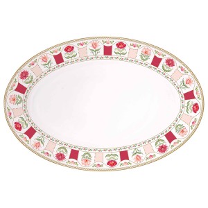 Блюдо овальное flowery, 35,5х24 см