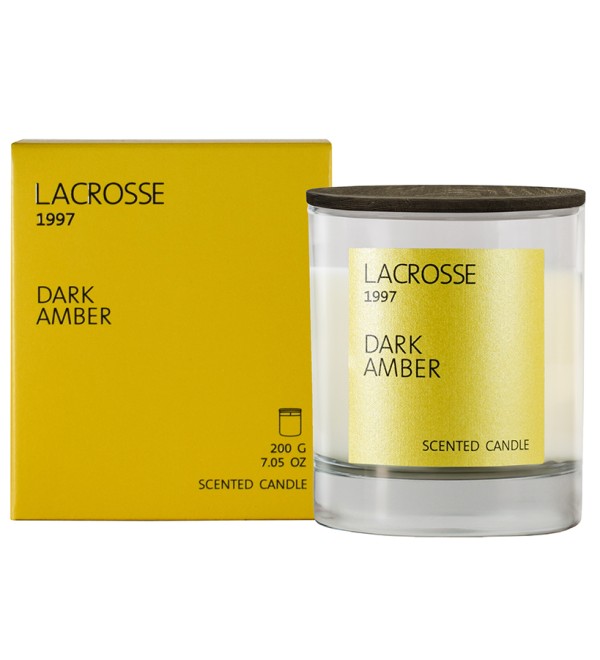 Свеча ароматическая lacrosse, dark amber, 40 ч