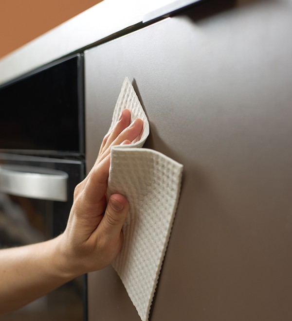 Набор салфеток для уборки из целлюлозы eco clean, белые, 10 шт.