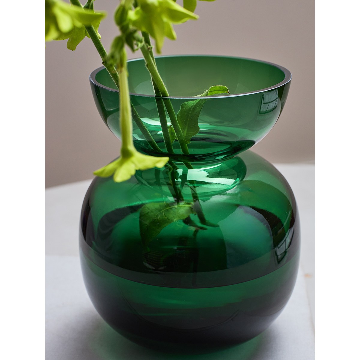 Ваза florum, 20 см, изумрудная