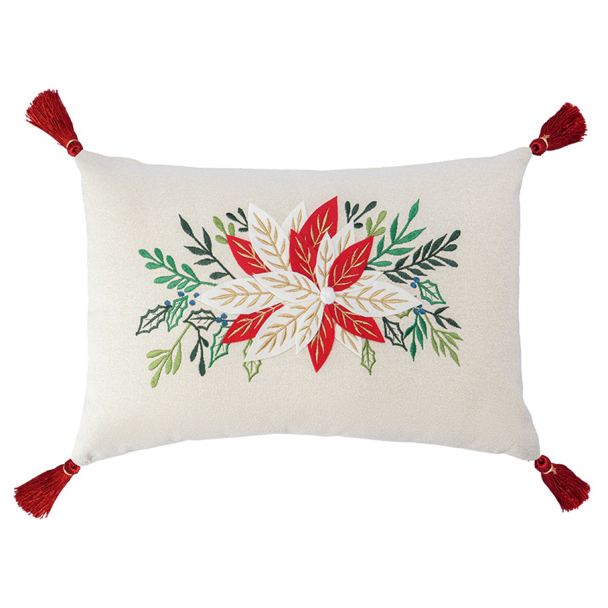 Подушка декоративная Зимний цветок из коллекции new year essential, 30x45см