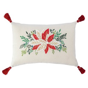 Подушка декоративная Зимний цветок из коллекции new year essential, 30x45см