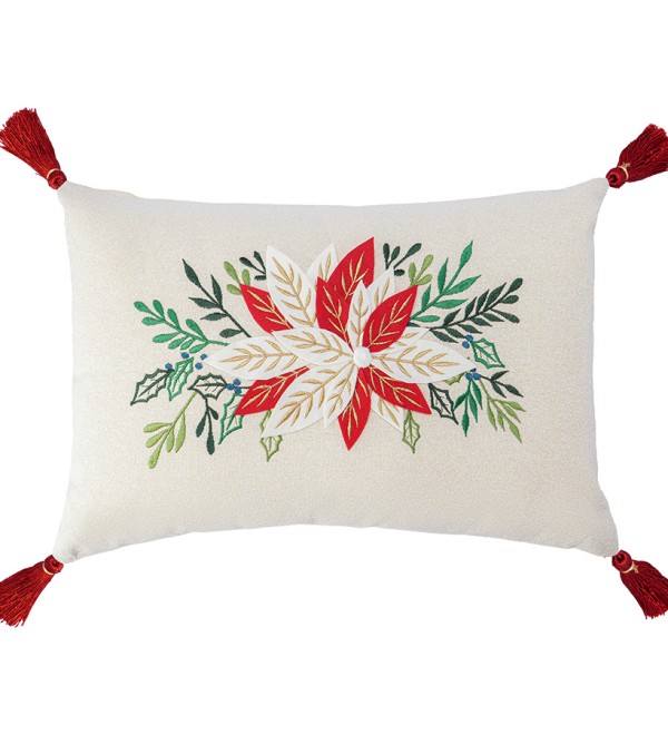 Подушка декоративная Зимний цветок из коллекции new year essential, 30x45см