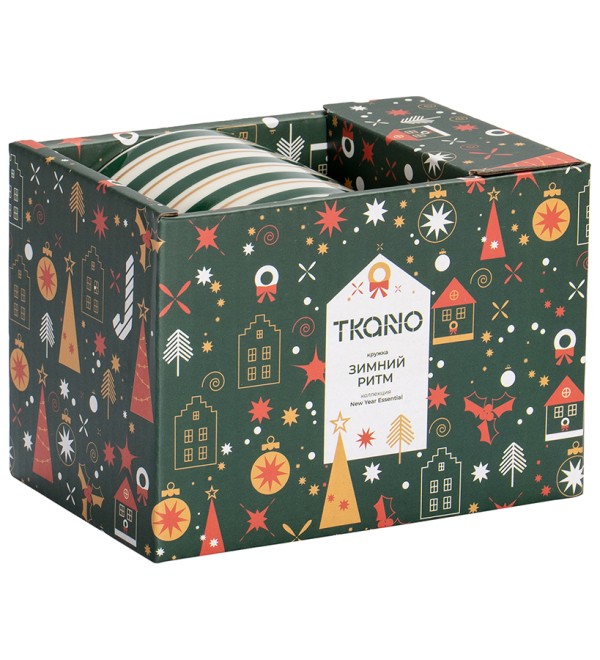 Кружка Зимний ритм из коллекции new year essential, 345мл