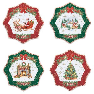 Набор десертных тарелок christmas heritage, D16 см, 4 шт.