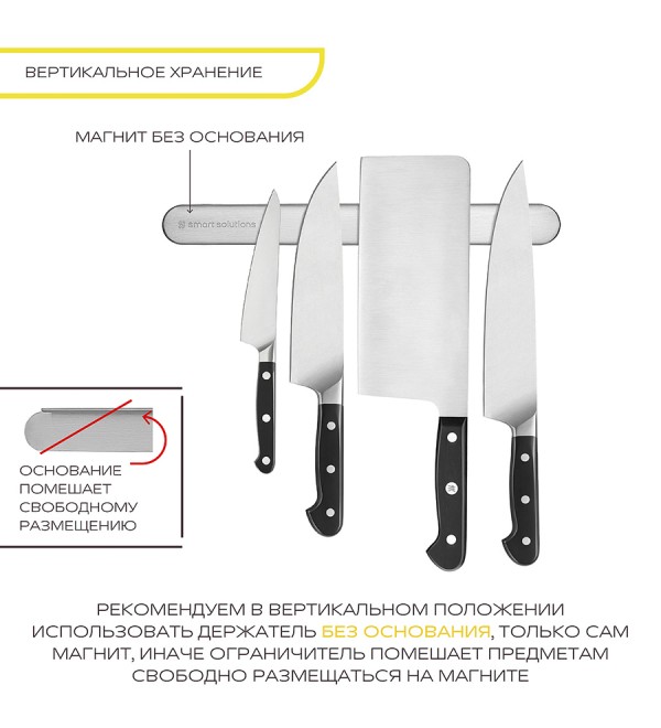 Держатель магнитный для кухонных инструментов smartchef