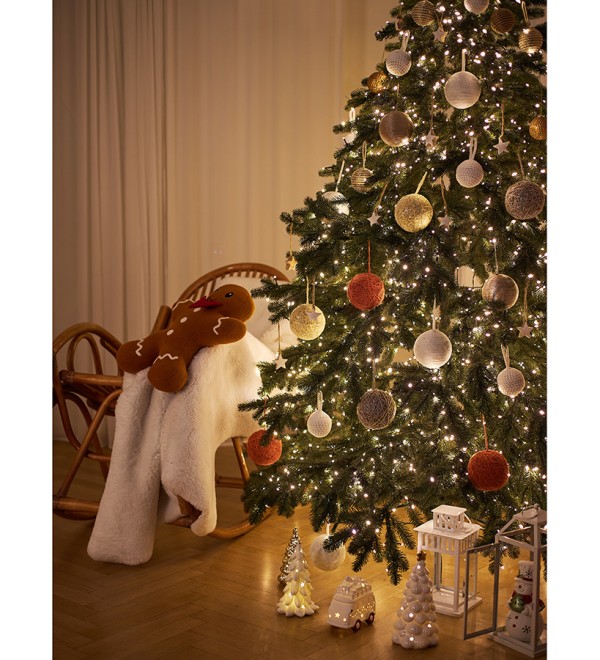 Декор новогодний с подсветкой classy van из коллекции new year essential, 12 см