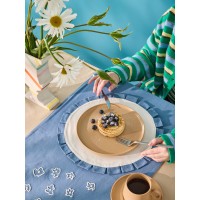 Салфетка под приборы Контур из коллекции ethnic, ?38 см