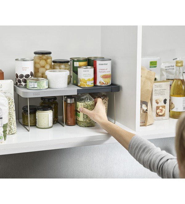 Полка раздвижная cupboardstore, серая