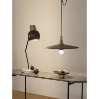 Лампа настольная rond, D18х60 см, сливовая