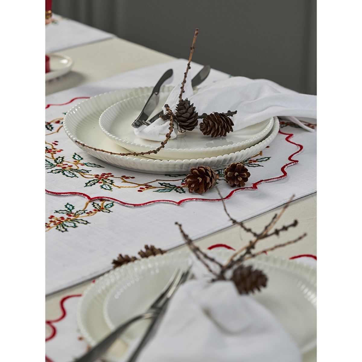 Набор из двух салфеток festive wreath из коллекции new year essential, 45х45 см