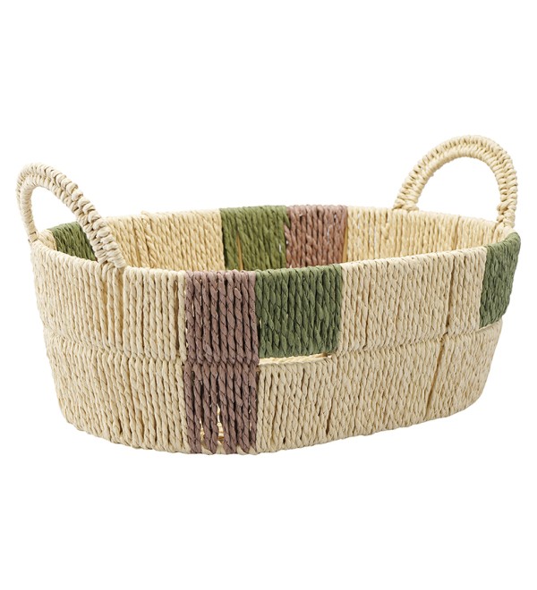 Корзина плетеная овальная bodhran nature из коллекции ethnic, размер l