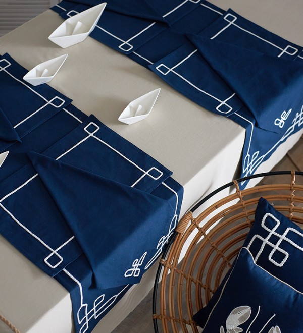 Салфетка под приборы navy story из коллекции sea treasures, 33х48 см