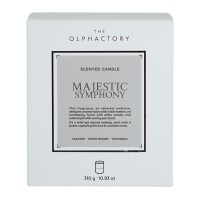 Свеча ароматическая the olphactory, white insignia, majestic symphony, 60 ч