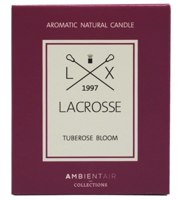 Свеча ароматическая lacrosse, tuberose bloom, 40 ч