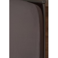 Простыня из премиального сатина темно-серого цвета из коллекции essential, 180х270 см