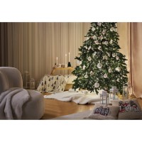 Набор ёлочных украшений с подсветкой festive embroidery из коллекции new year essential, 4 шт.