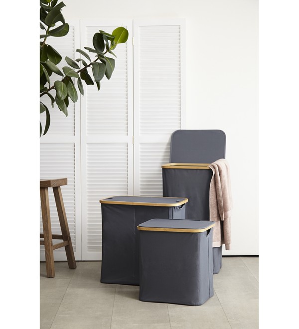 Корзина для белья neat tall, 41х35х74 см, серая