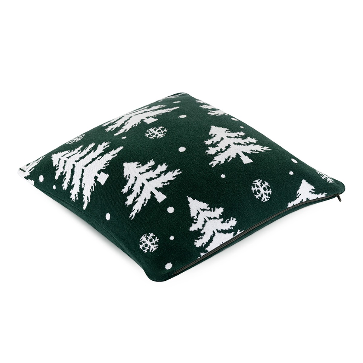 Подушка вязаная с новогодним рисунком Морозный Лес
из коллекции new year essential, 45x45 см