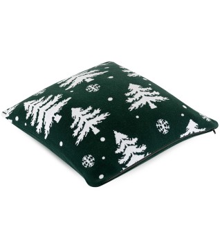 Подушка вязаная с новогодним рисунком Морозный Лес
из коллекции new year essential, 45x45 см