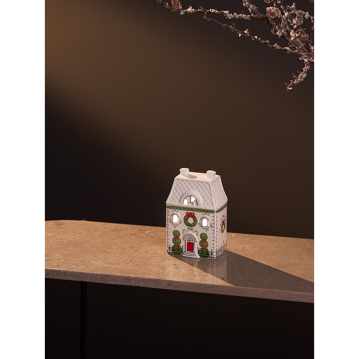 Домик с подсветкой olgod из коллекции new year essential, 16 см