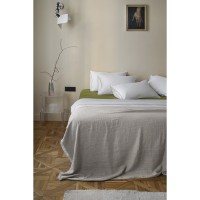 Комплект постельного белья из сатина из коллекции meditation, olive, 200х220 см