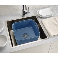 Контейнер для мытья посуды wash&drain™, синий