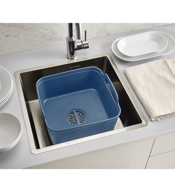 Контейнер для мытья посуды wash&drain™, синий