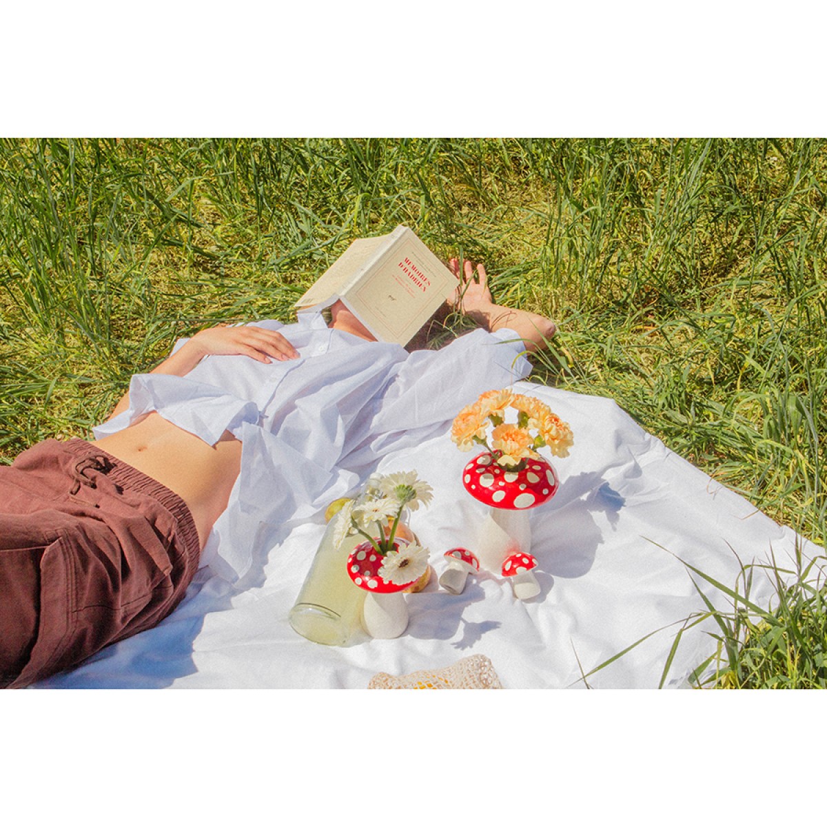 Ваза для цветов amanita, 19 см