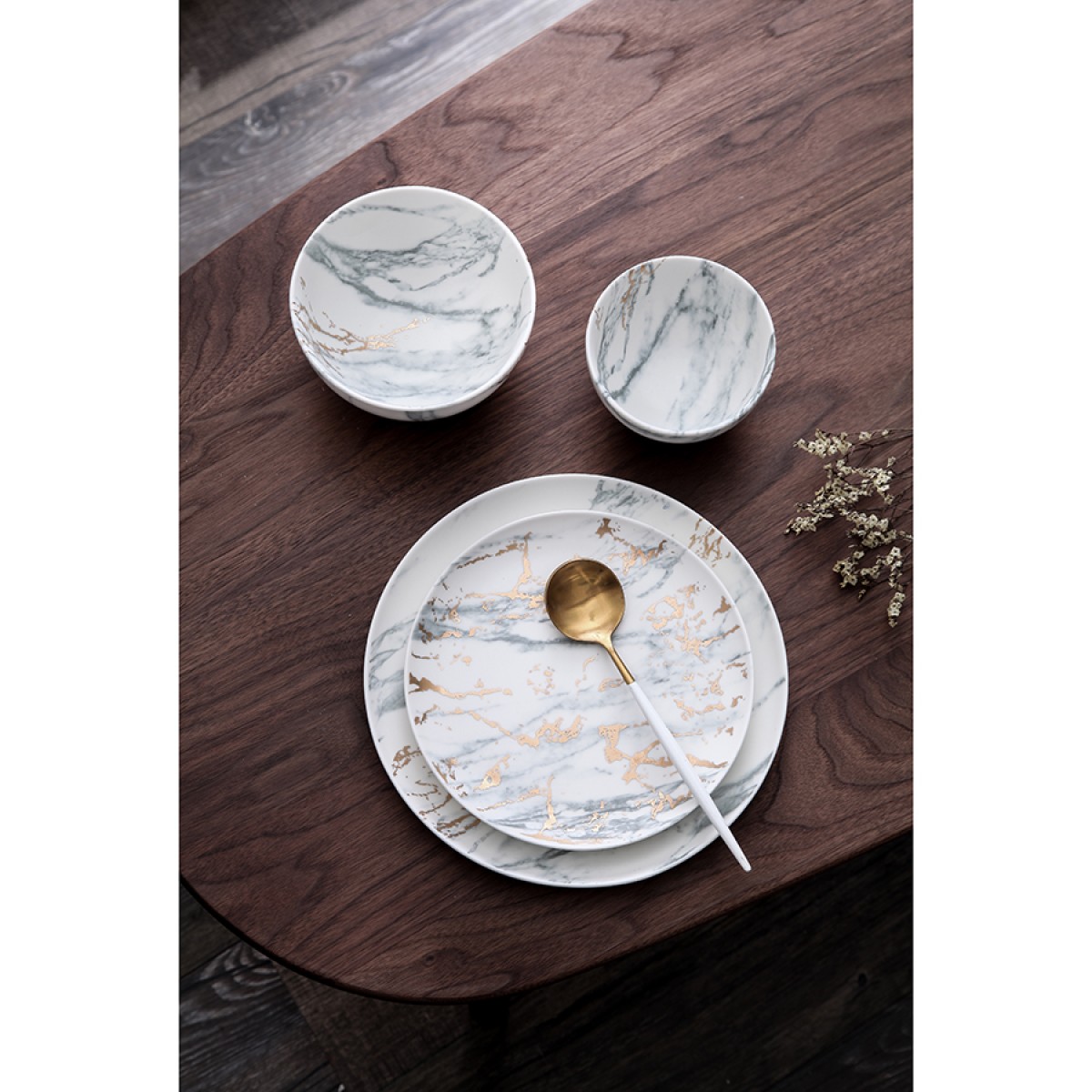 Набор тарелок marble, D26 см, 2 шт.