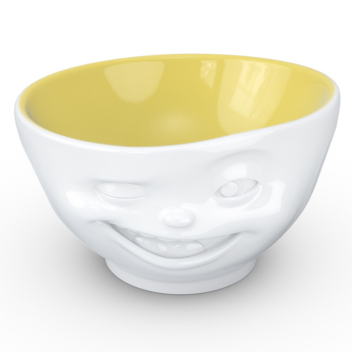 Чаша winking, 500 мл, белая/желтая