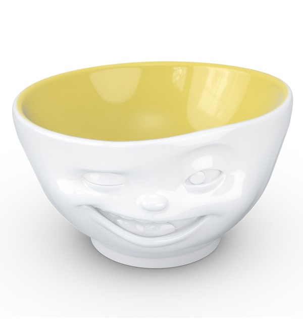 Чаша winking, 500 мл, белая/желтая