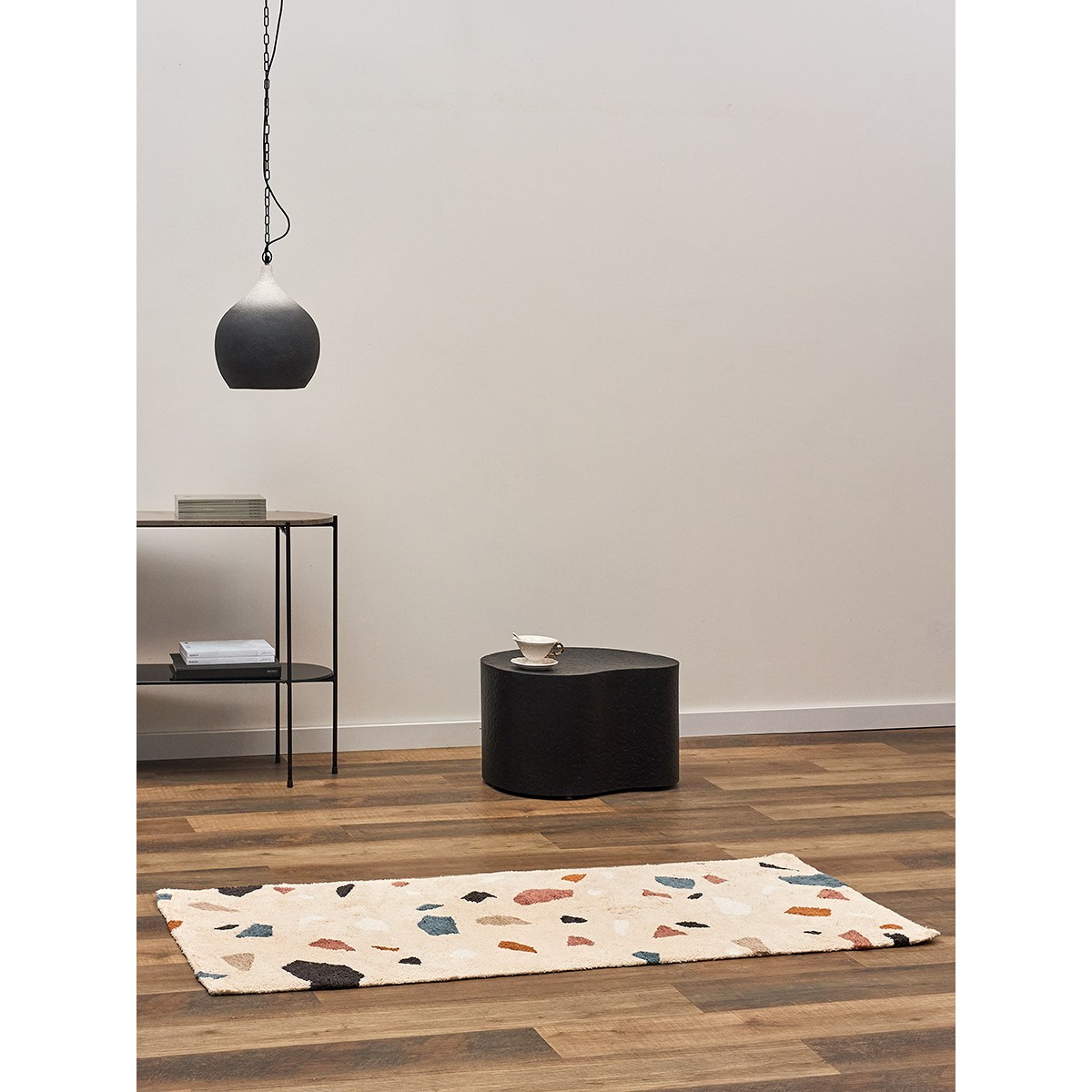 Ковер из хлопка terrazzo poetry из коллекции ethnic, 70х160 см