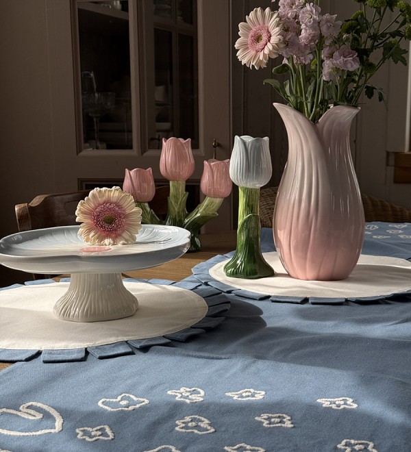 Дорожка на стол Незабудки из коллекции ethnic, 45х150 см