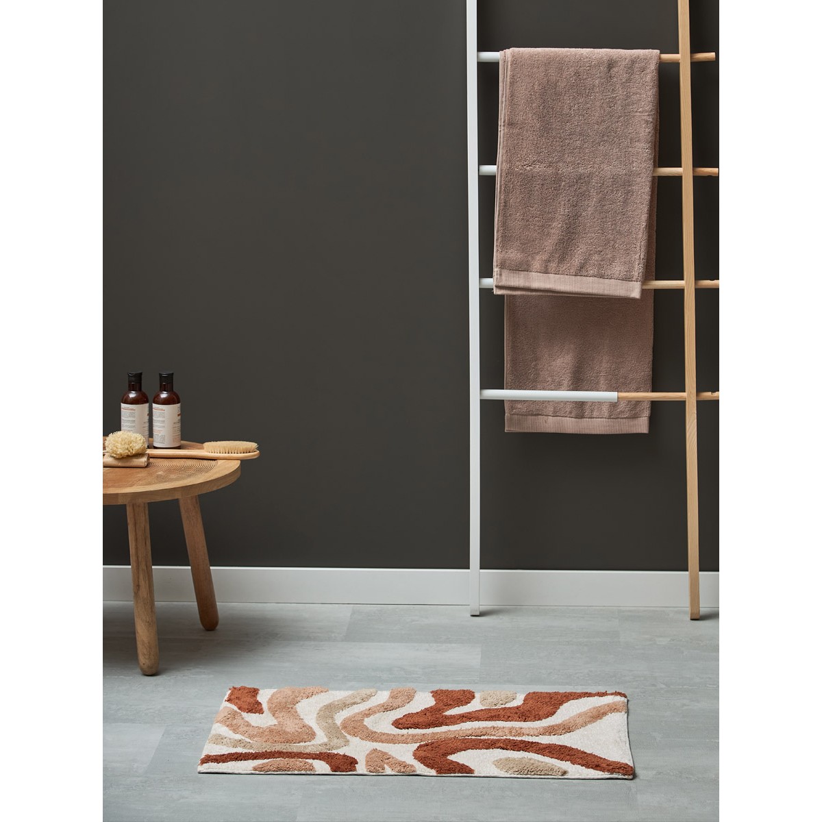 Коврик для ванной flow терракотового цвета из коллекции ethnic, 50x80 см