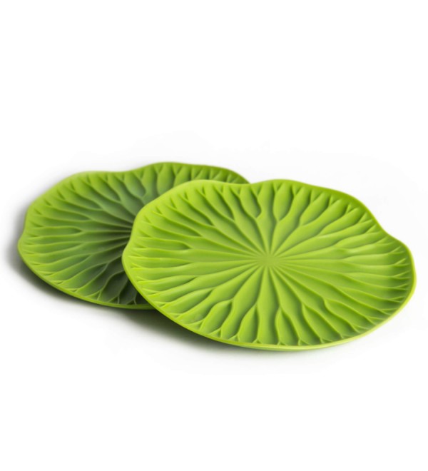 Набор подставок под бокалы lotus, зеленые, 2 шт.