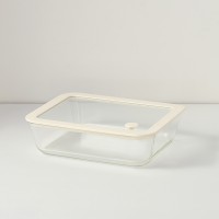 Контейнер для запекания и хранения с вакуумным эффектом vacuum glass, 1,4 л, молочный