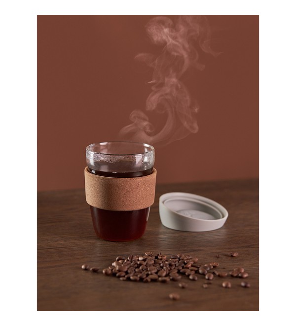 Кружка cozy cup, 350 мл, светло-серая