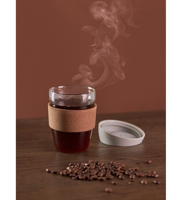 Кружка cozy cup, 350 мл, светло-серая