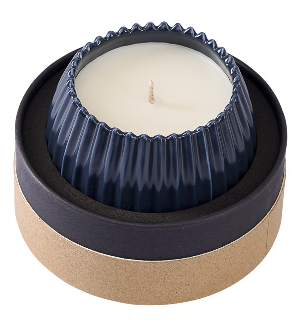 Свеча ароматическая cypress, jasmine & patchouli из коллекции edge, синий, 30 ч