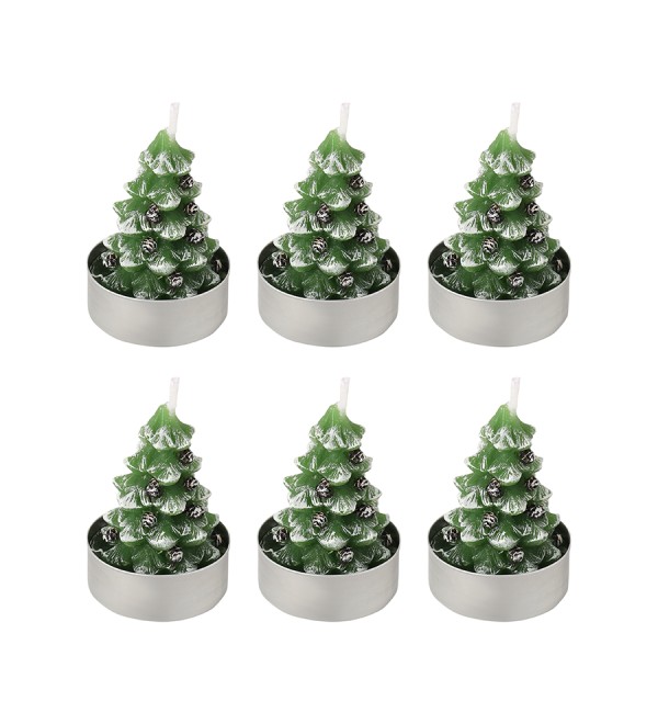 Набор декоративных свечей enchanted woods из коллекции new year essential, 6 шт.