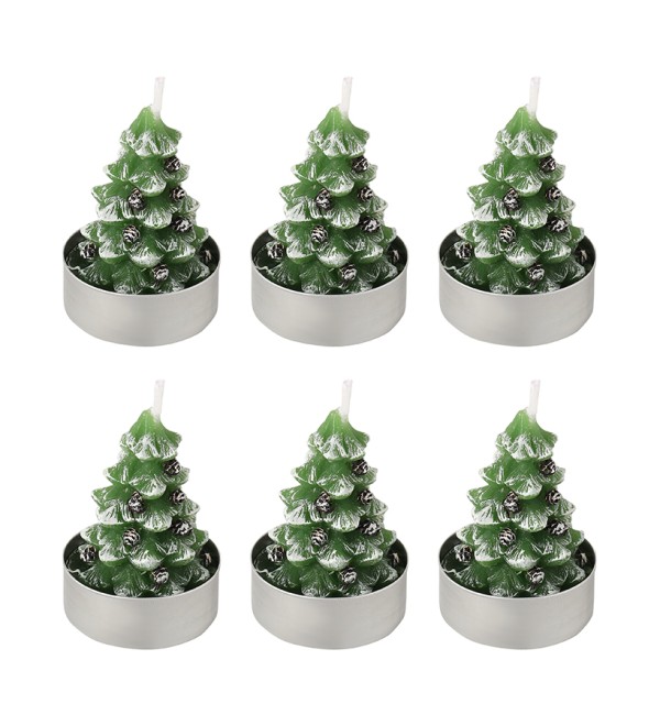 Набор декоративных свечей enchanted woods из коллекции new year essential, 6 шт.
